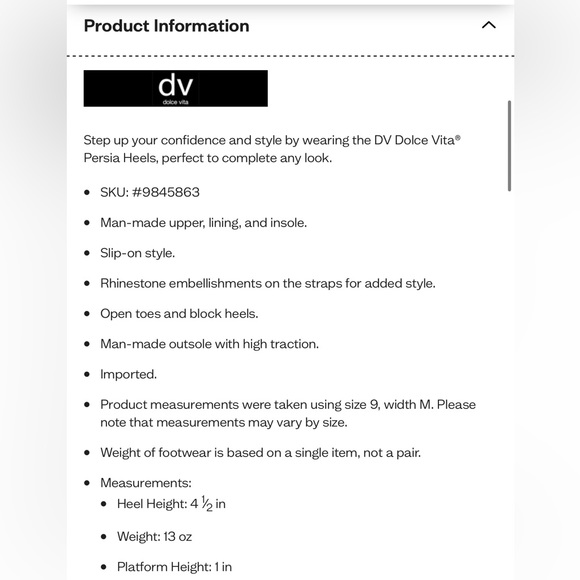 NIB DV by Dolce Vita Persia Platform Heels In Gold Size 8.5 - Picture 6 of 12